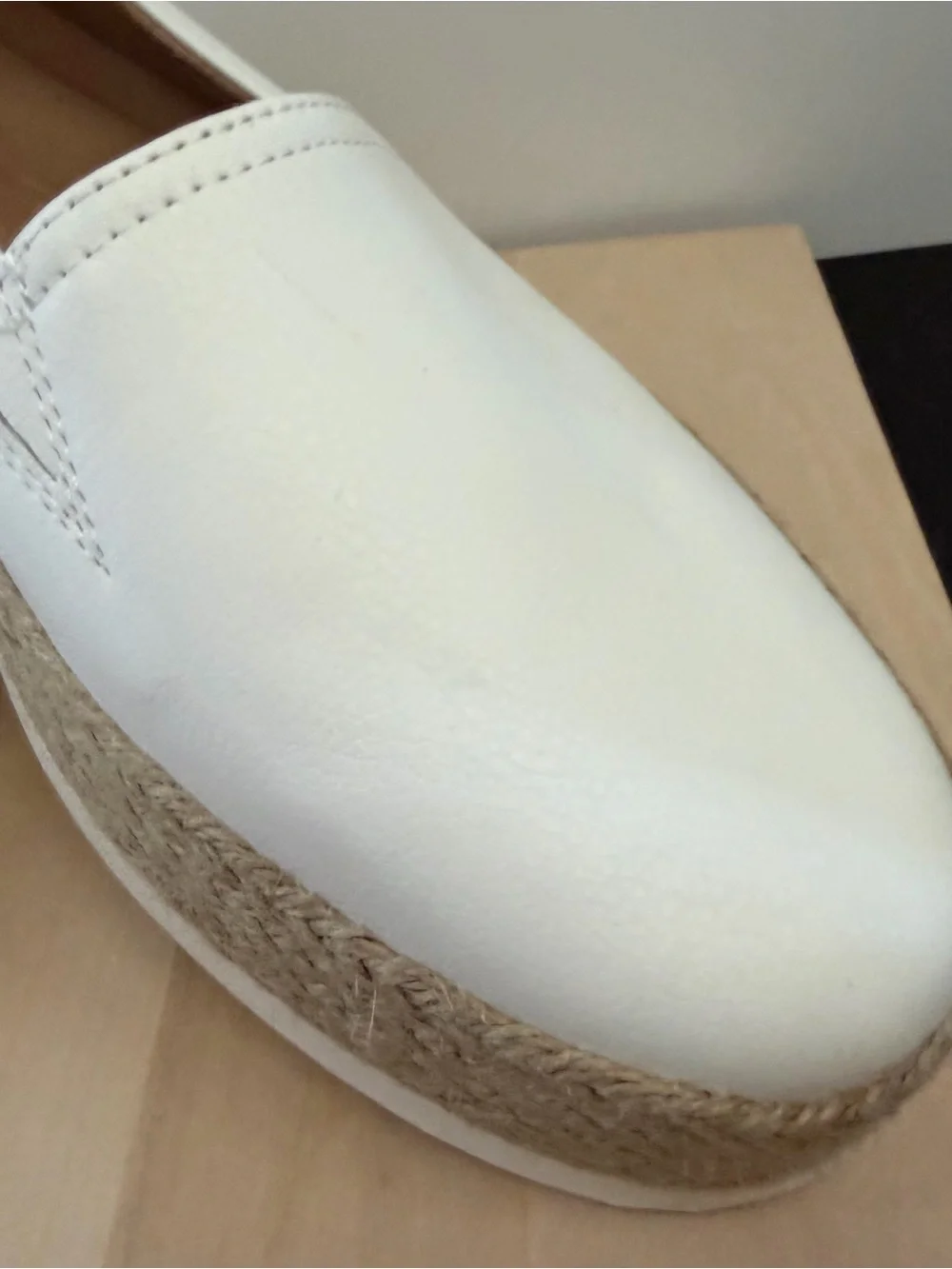 Giani Bernini White Espadrille Slip-On Flats
